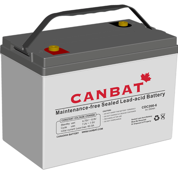 CANBAT - 6V 200AH Deep Cycle Battery (AGM) CDC200-6