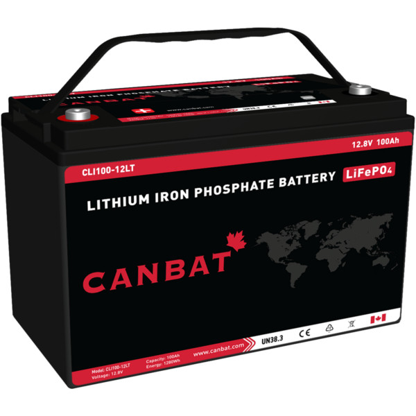 CANBAT - 12V 100AH Cold Weather Lithium Battery (LifePO4) CLI100-12LT