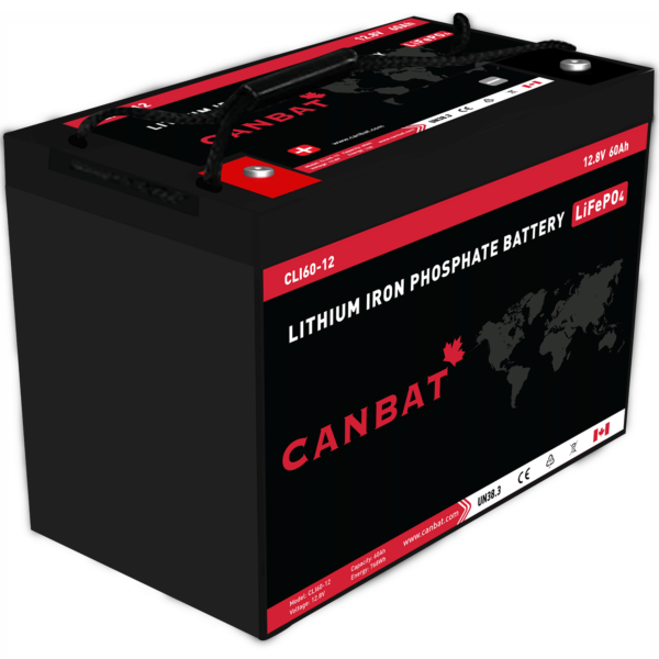 CANBAT - 12V 60Ah Lithium Battery (LifePO4) CLI60-12