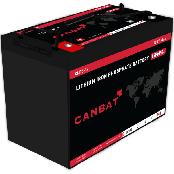 CANBAT - 12V 75Ah Lithium Battery (LifePO4) CLI75-12