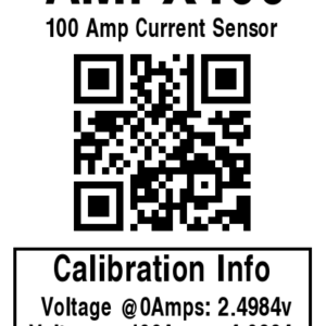 AmpX100 Calibration Sticker