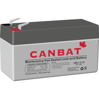 CANBAT - 12V 1.3AH SLA Battery