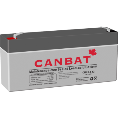 CANBAT - 6V 3.4AH SLA Battery