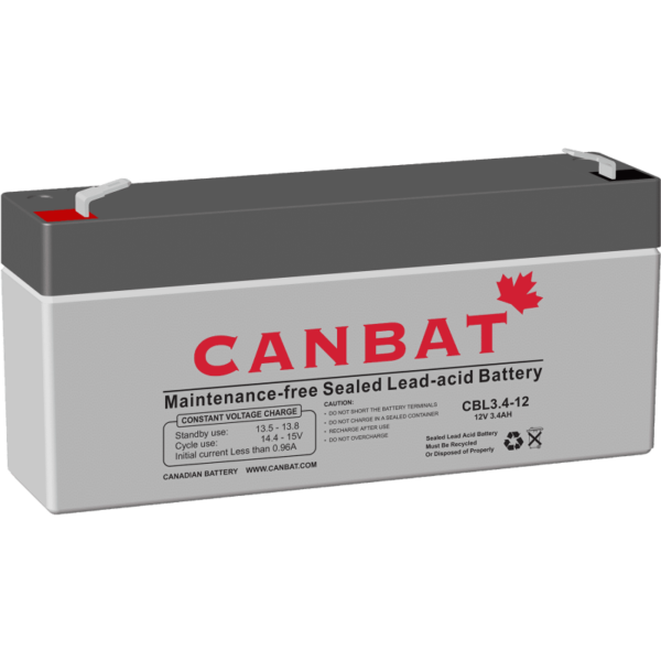 CANBAT - 6V 3.4AH SLA Battery CBL3.4-6