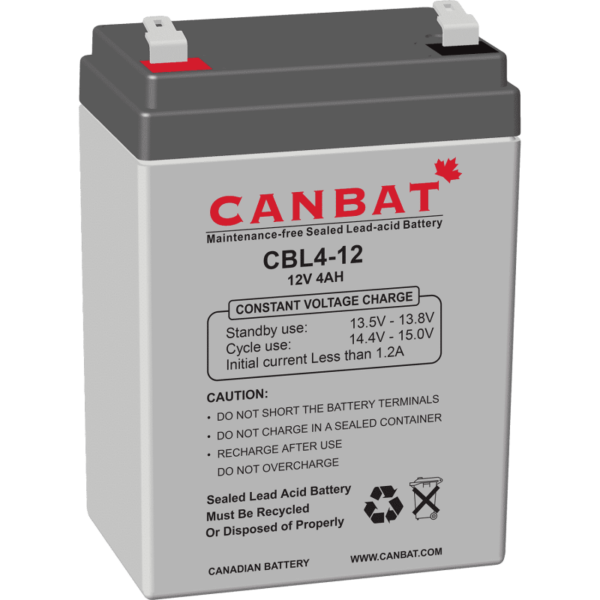 CANBAT - 12V 4AH SLA Battery CBL4-12
