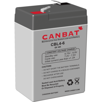 CANBAT - 6V 4AH SLA Battery
