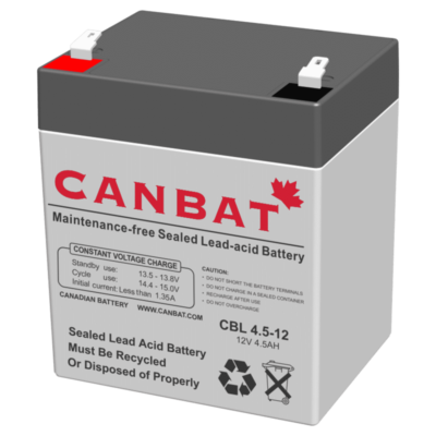CANBAT - 12V 4.5AH SLA Battery