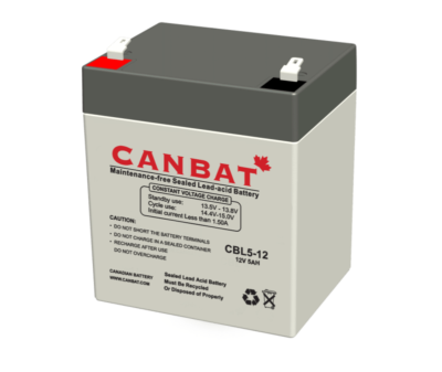 CANBAT - 12V 5AH SLA Battery