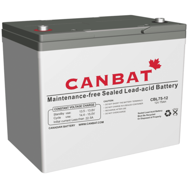 CANBAT - 12V 75AH SLA Battery CBL75-12