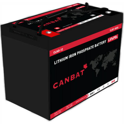 CANBAT - 12V 60Ah Lithium Battery (LifePO4)
